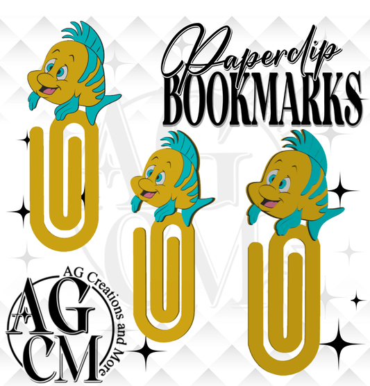 Yellow Fish 3D Bookmark/ Paperclip 3MF File