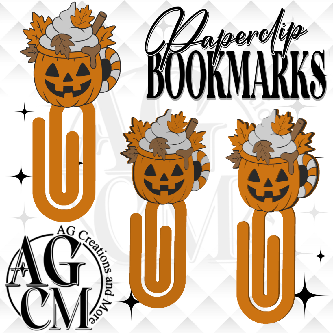 Pumpkin Spice 3D Bookmark/ Paperclip 3MF File