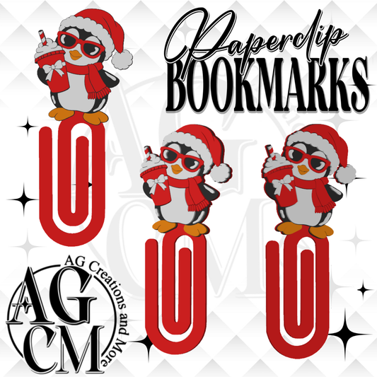 Penguin 3D Bookmark/ Paperclip 3MF File