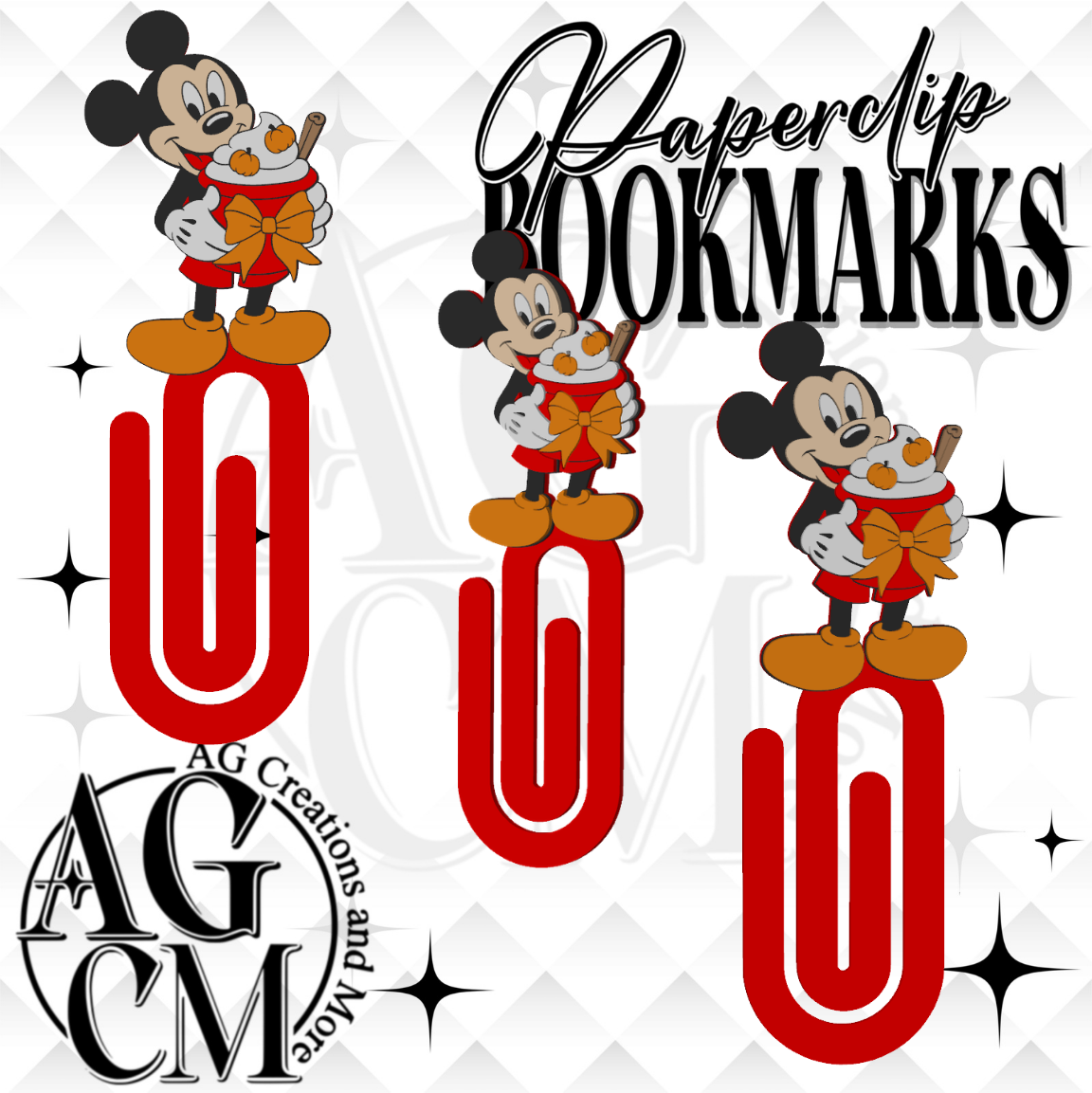 Fall Mouse 3D Paperclip / Bookmarks (wholesale)