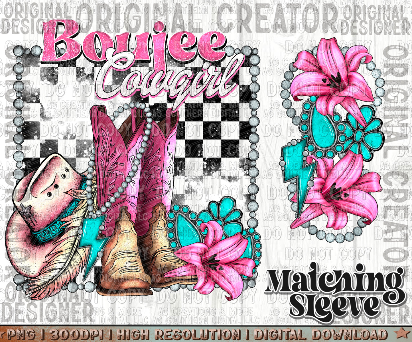 Boujee Cowgirl Sleeve Set Digital Download