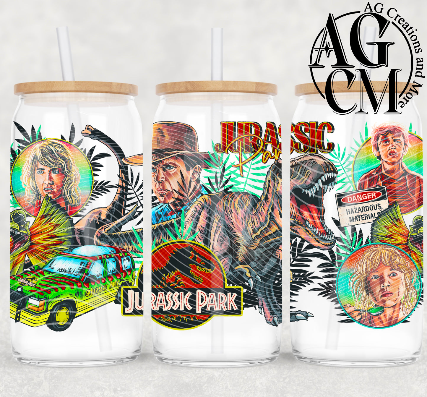 1993 Dinosaurs 16oz libby wrap PNG