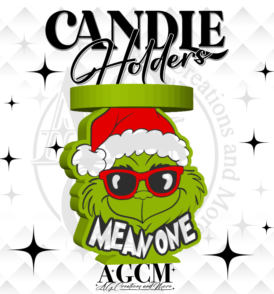 Mean One 3D Candle Holder (wholesale)