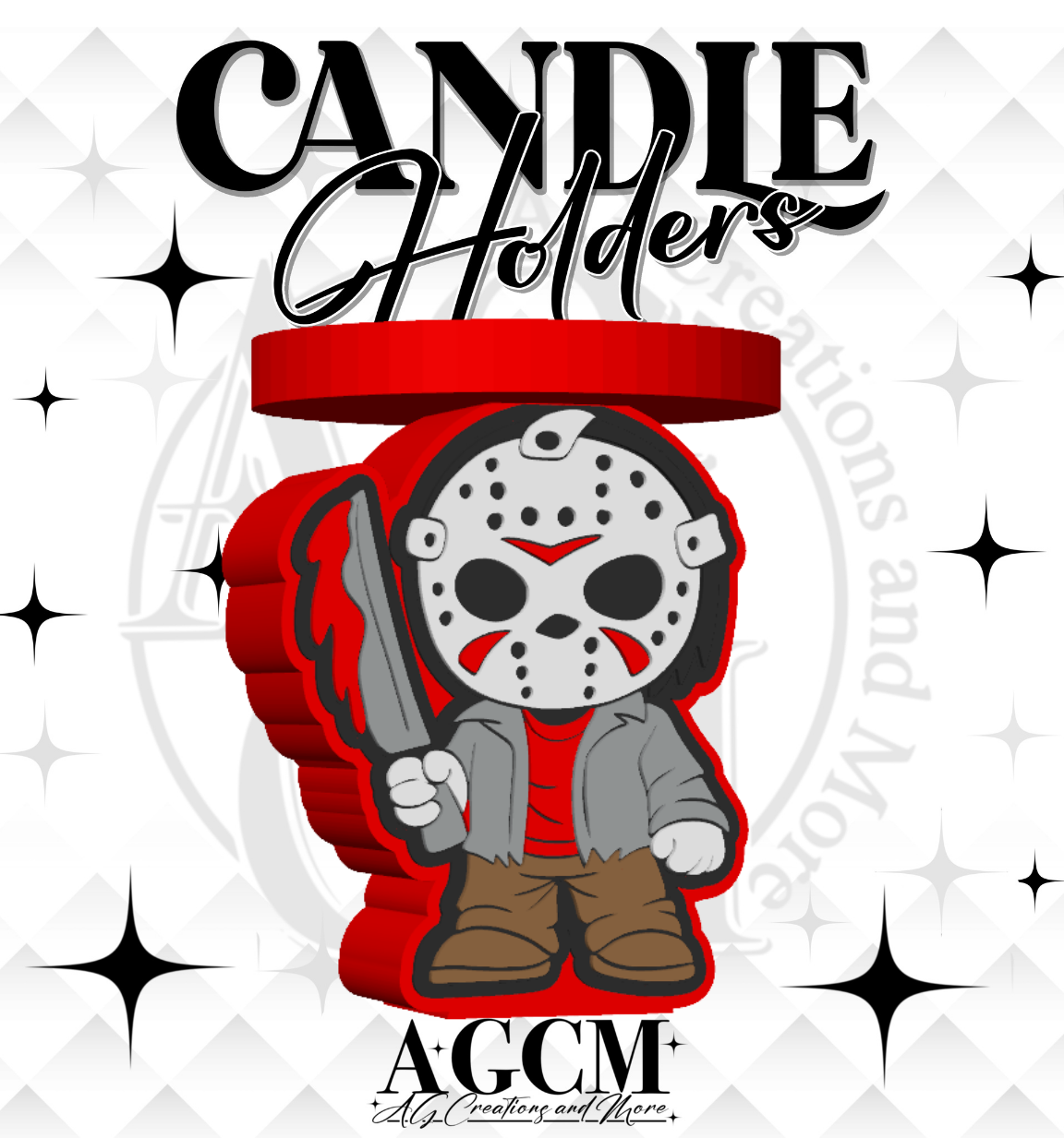 Scary Guy 3D Candle Holder (wholesale)