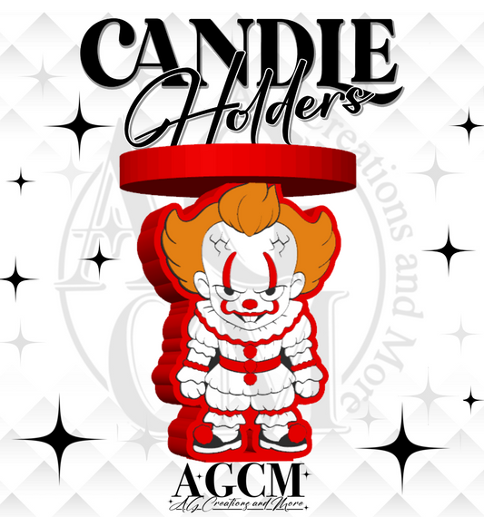 Scary Clown 3D Candle Holder 3MF / STL File