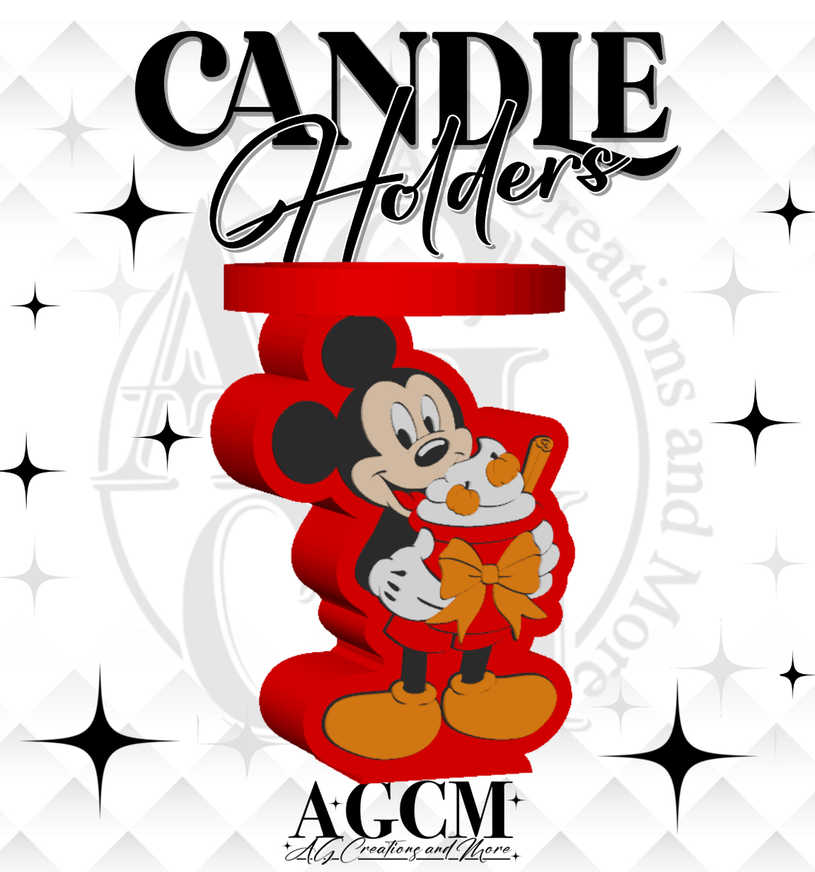 Fall Mouse 3D Candle Holder (wholesale)