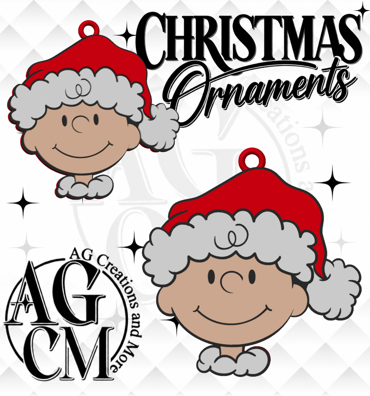 Classic Cartoon Christmas Boy 3D Christmas Ornaments (Wholesale/singles)