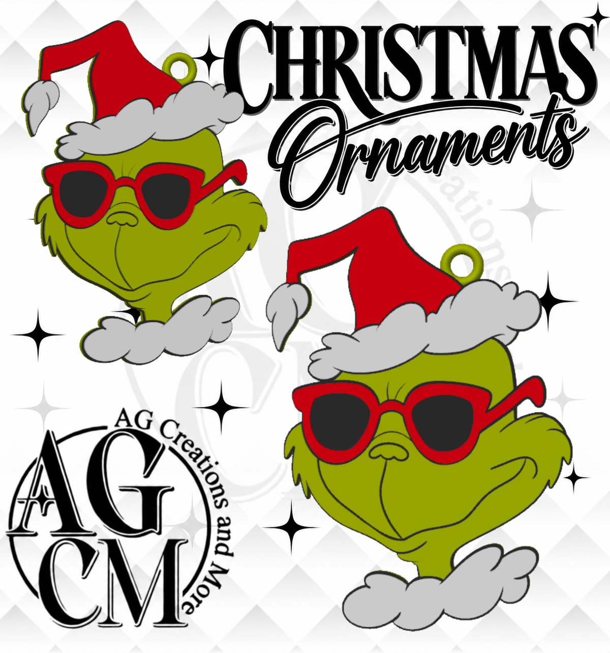 Sassy Green Christmas Guy 3D Christmas Ornament STL 3MF