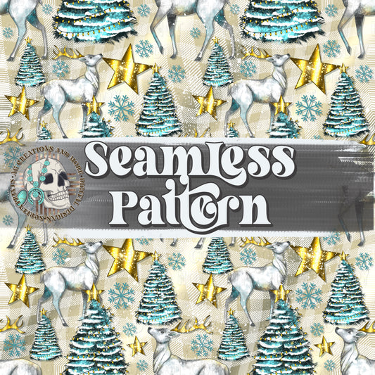 Winter Wonderland Christmas Seamless Pattern