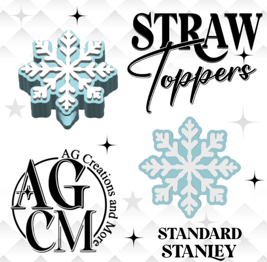 blue Snowflake 3MF File