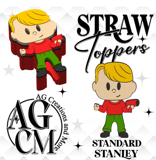 Kevin 3D Straw Toppers