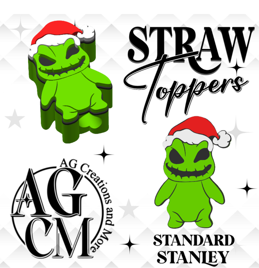 Christmas Oogie 3D Straw Toppers