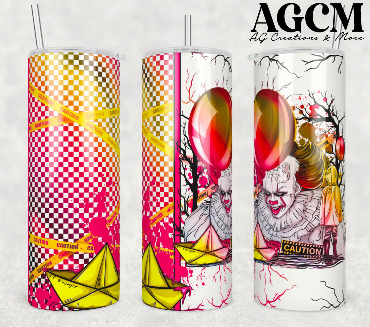 Dancing clown Tumbler Digital Download PNG