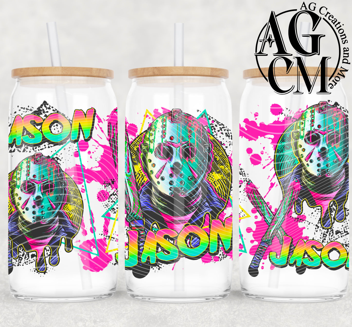 90s Jason 16oz libby wrap PNG