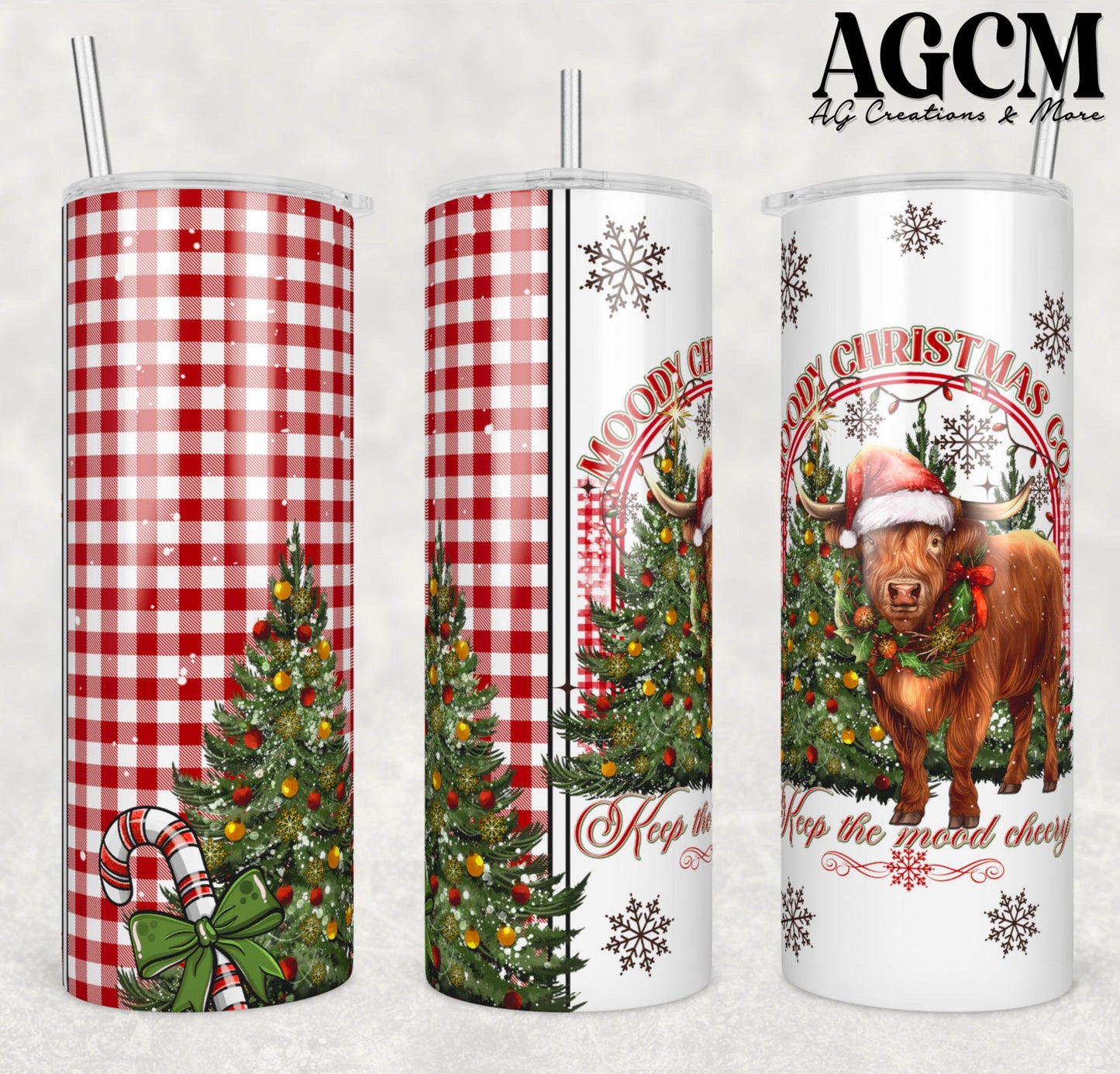 Moody Christmas Tumbler Digital Download PNG