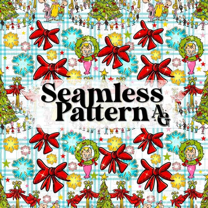 Whoville Seamless Pattern PNG