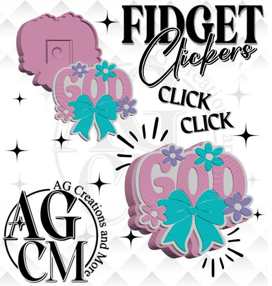 Faith God 3D Fidget Clickers STL / 3MF Files