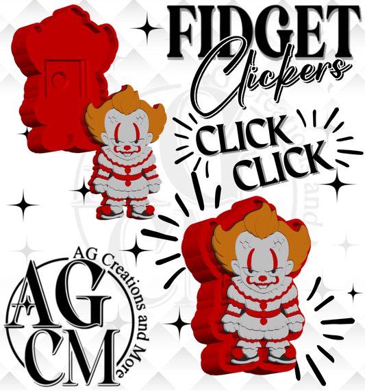 Clown  3D Fidget Clickers STL / 3MF Files