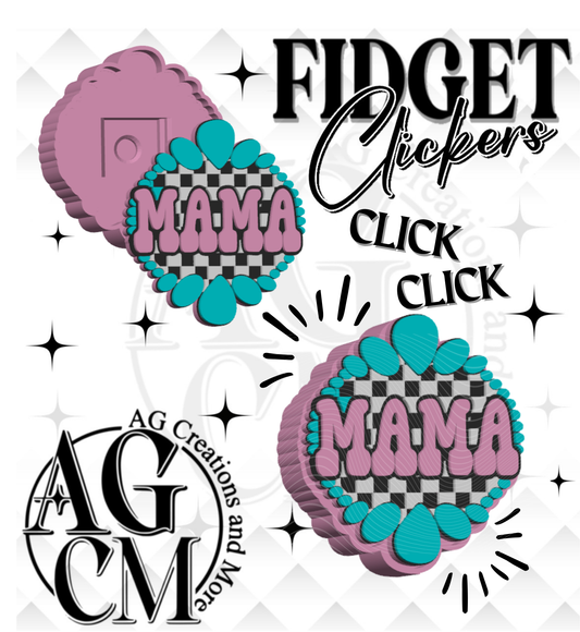 Mama 3D Fidget Clickers STL / 3MF Files