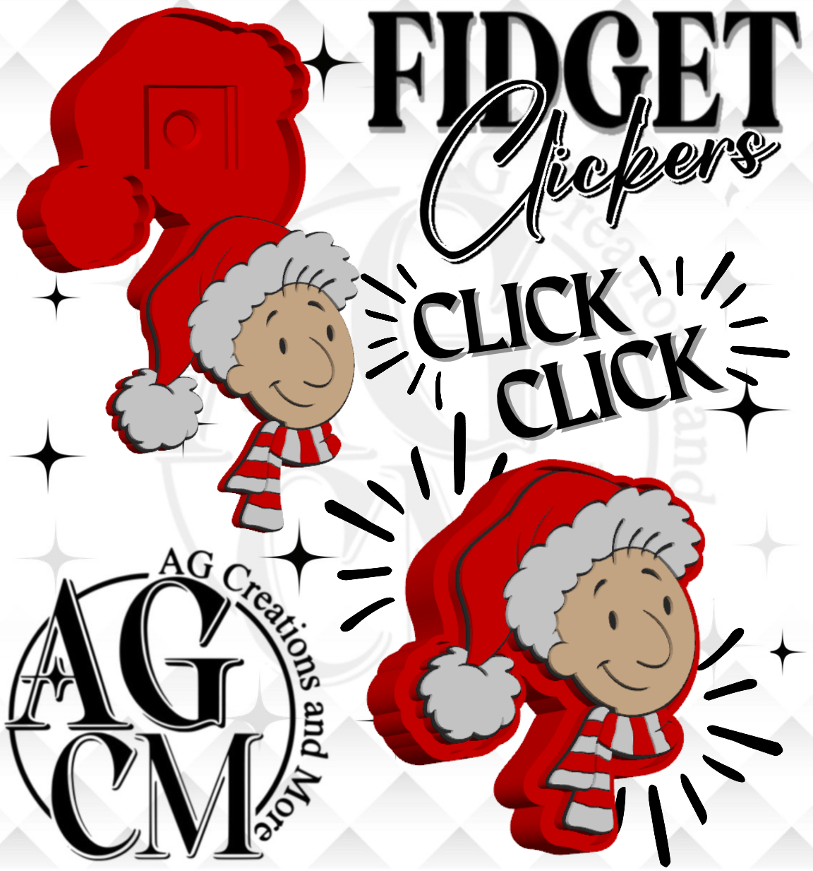 90s Journal Boy 3D Fidget Clickers (wholesale)