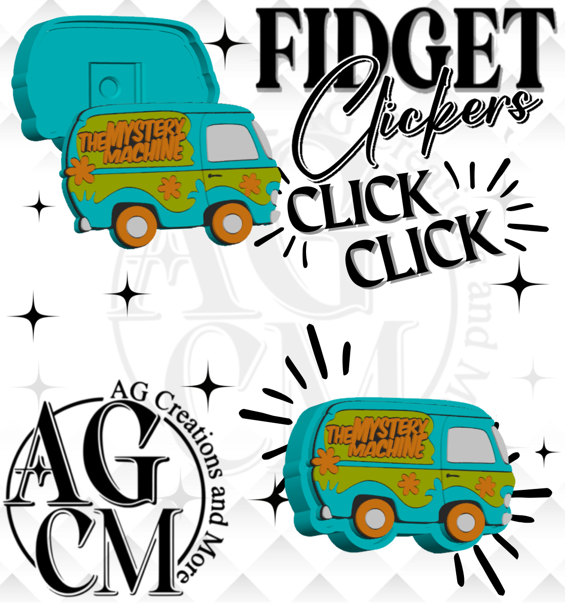 Mystery Dog 3D Fidget Clickers (wholesale)