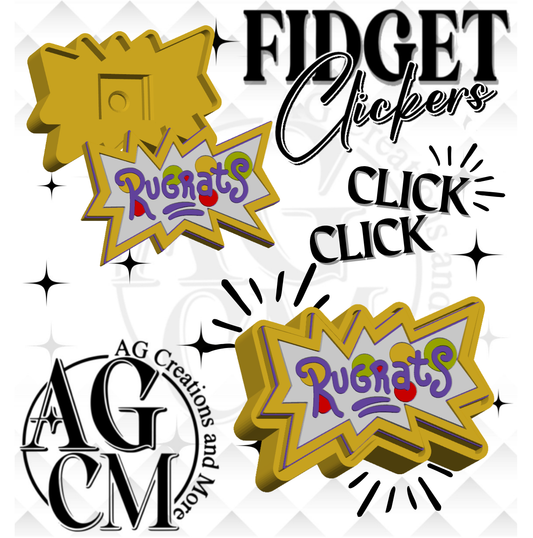 R-rats 3D Fidget Clickers STL / 3MF Files