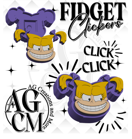 Angelica 3D Fidget Clickers STL / 3MF Files