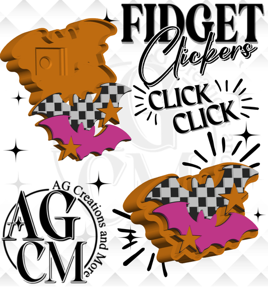 Freaking Bats 3D Fidget Clickers (wholesale)