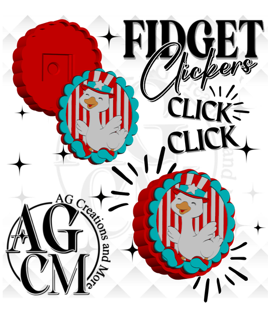 USA Goose 3D Fidget Clickers (wholesale/ singles)