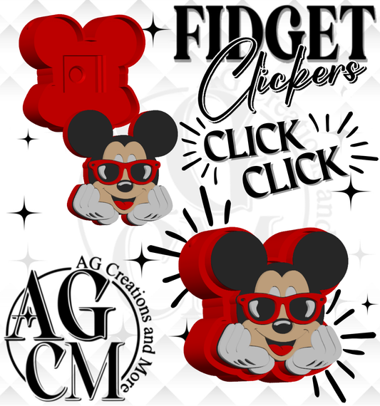 Mouse Glasses 3D Fidget Clickers (wholesale)