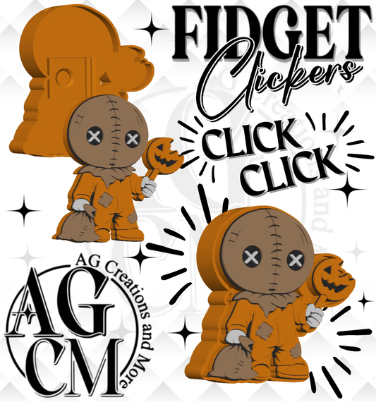 Trick or Treat 3D Fidget Clickers STL / 3MF Files