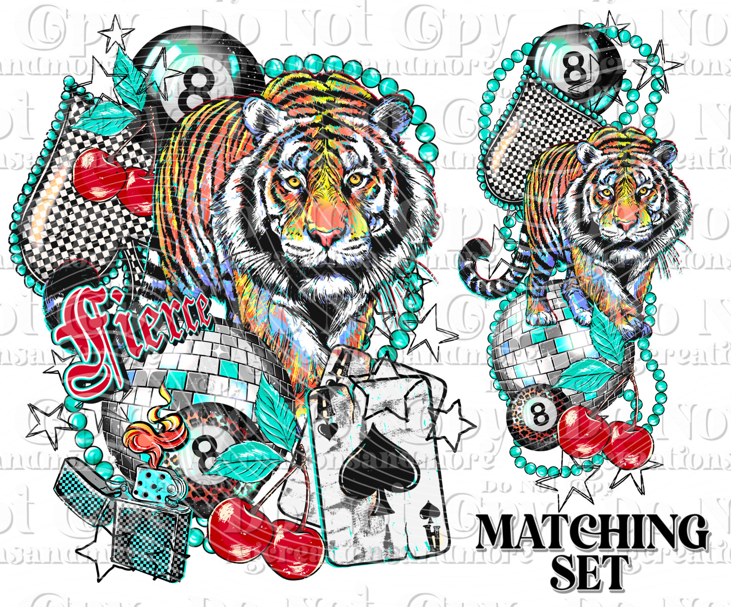 Fierce Tiger Digital Download PNG