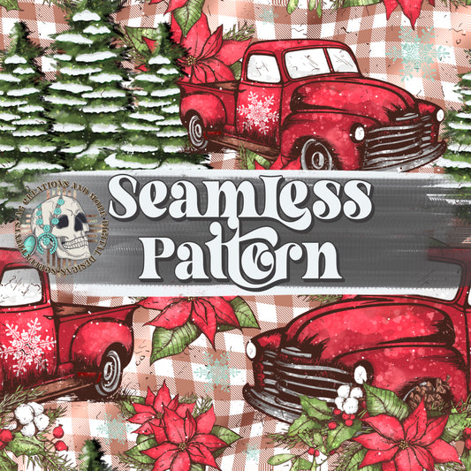 Christmas Tree Farm Seamless Pattern