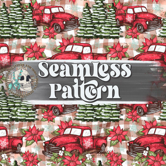 Smaller Christmas Tree Farm Seamless Pattern