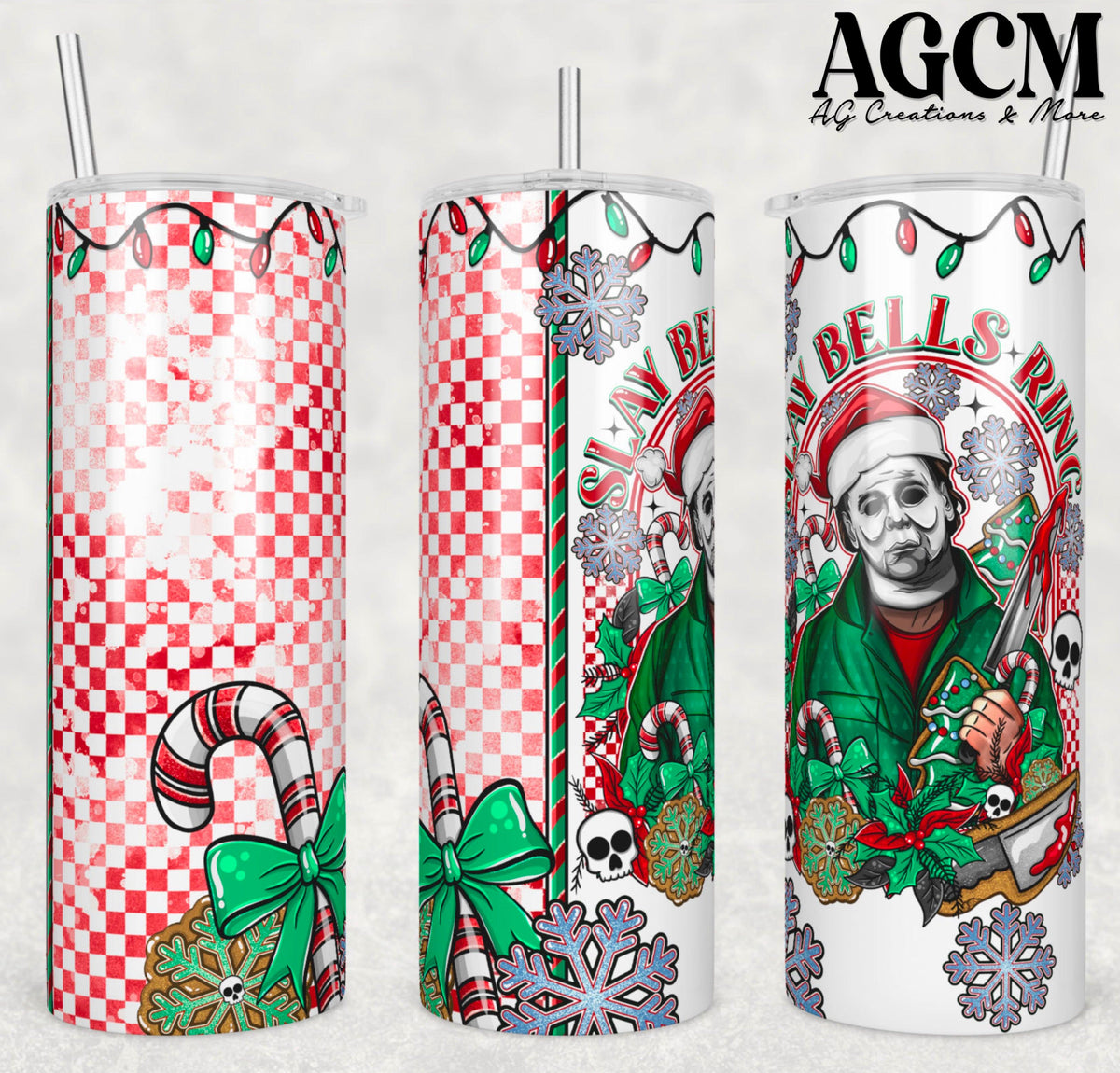 Slay Bells Ring Tumbler Digital Download PNG