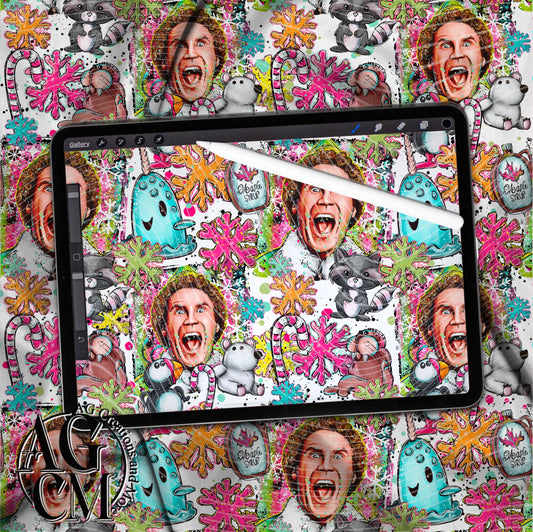 Minny Muggins  Seamless Pattern PNG