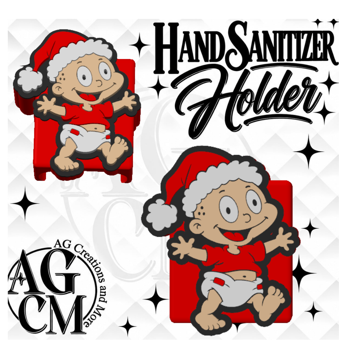 90s Baby 3D Hand Sanitizer Holder (Wholesale/singles)