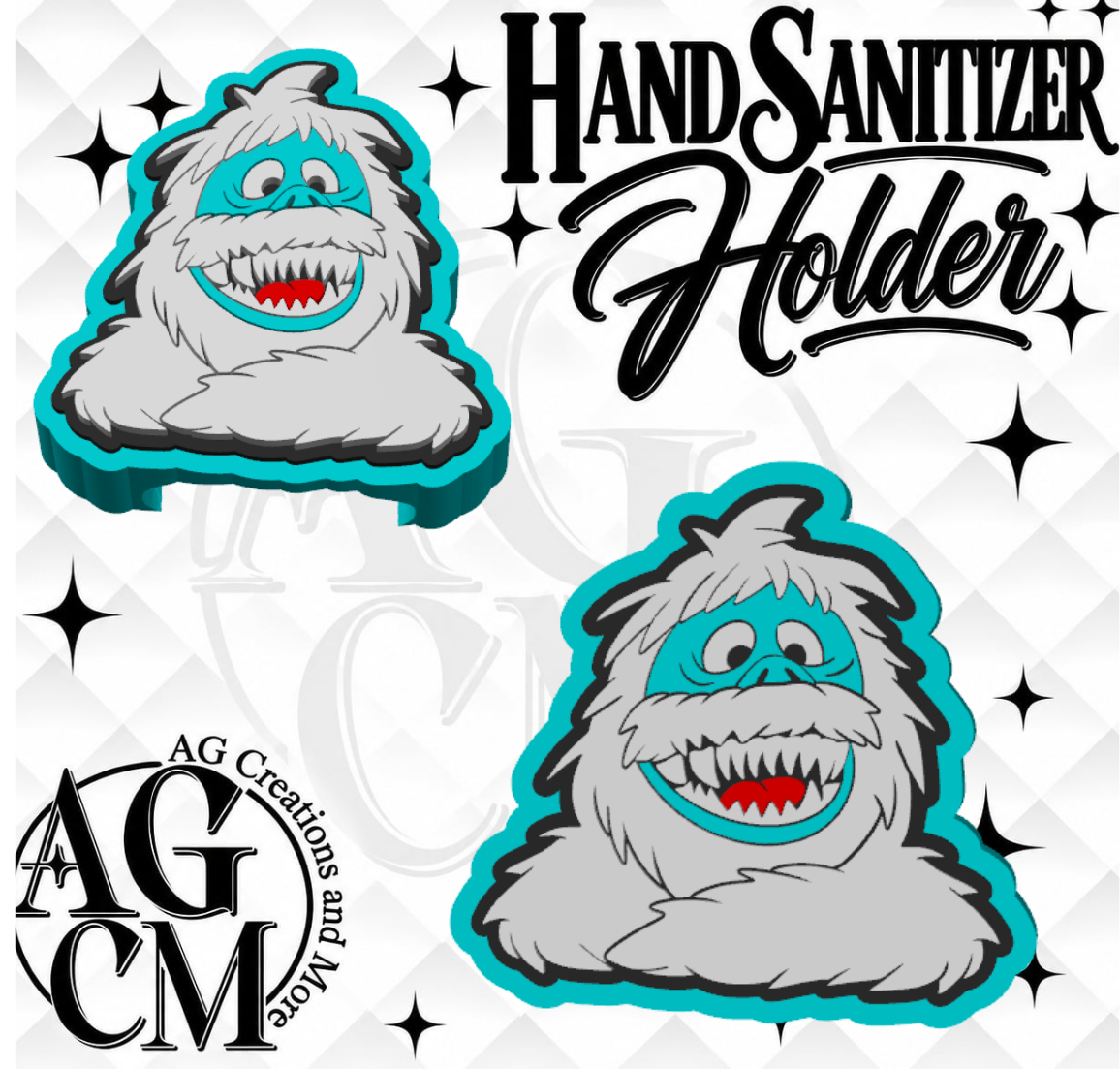 CIJ snow monster 3D Hand Sanitizer Holder (Wholesale/singles)