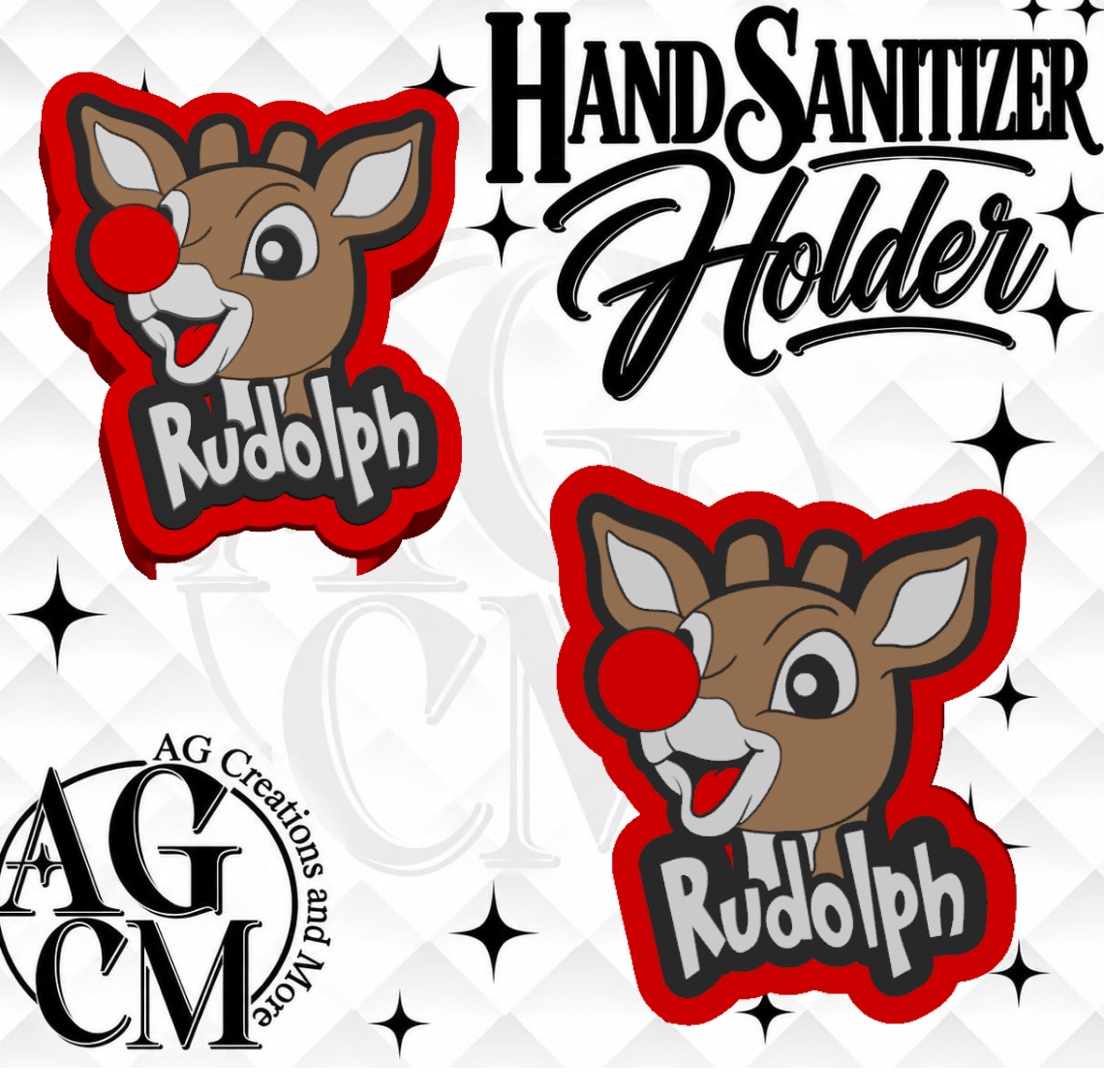 R CIJ 3D Hand Sanitizer Holder (Wholesale/singles)