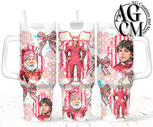 Santa Clause 40oz Tumbler Digital Png