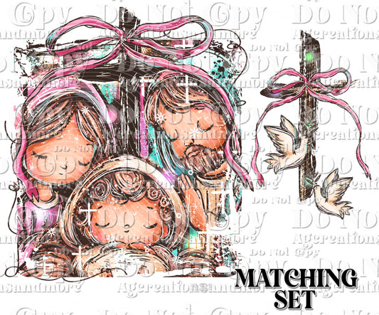 Baby Jesus set Digital Download PNG
