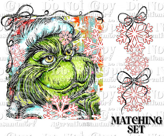 Green Set Digital Download PNG