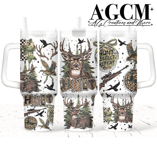 Deer Hunting 40oz Tumbler Digital
