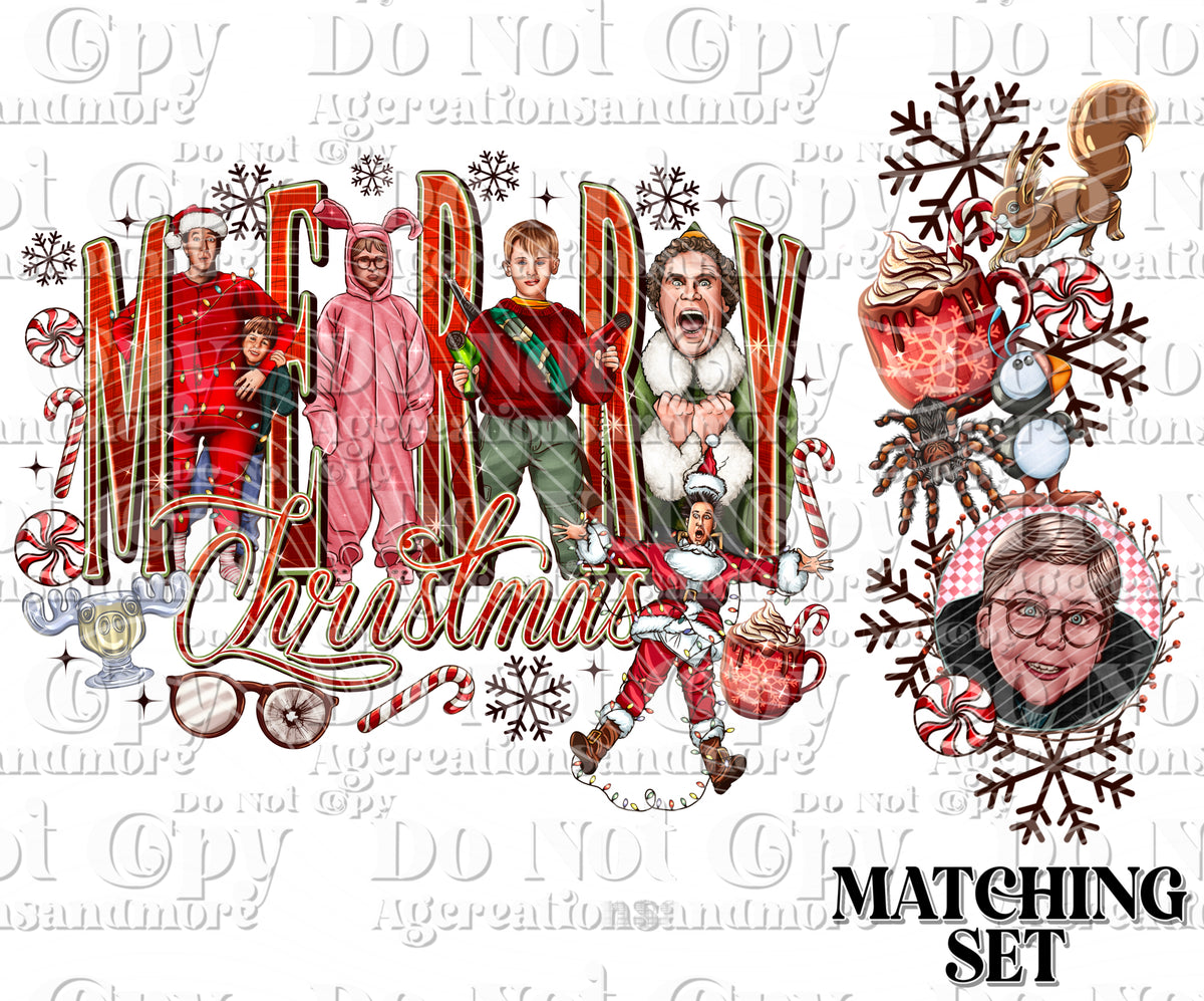 Christmas squad set Digital Download PNG