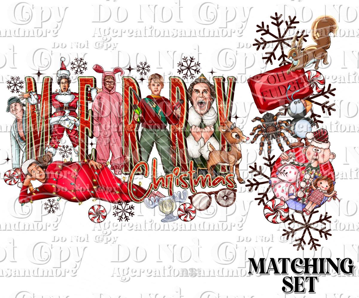 Christmas squad set Digital Download PNG