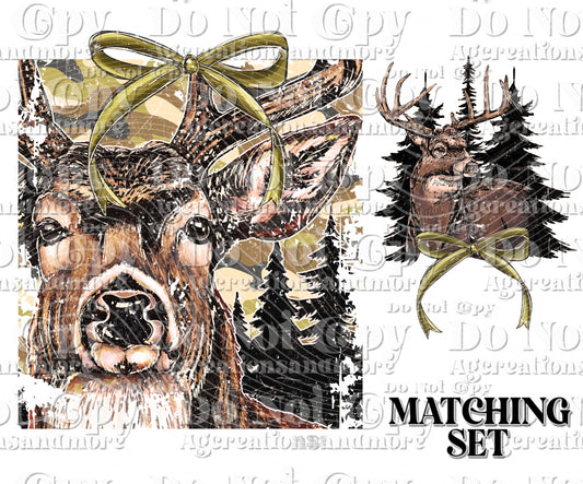 Hunting Buck camo Digital Download PNG