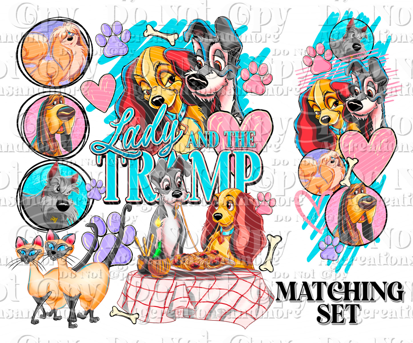 Lady Set Digital Download PNG