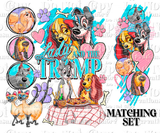 Lady Set Digital Download PNG