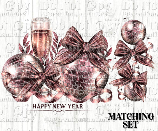 New Year Set Digital Download PNG