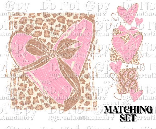 Leopard heart sleeve set Digital Download